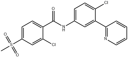 879085-55-9   維莫德吉   2-Chloro-N-[4-chloro-3-(2-pyridinyl)phenyl]-4-(methylsulfonyl)benzamide