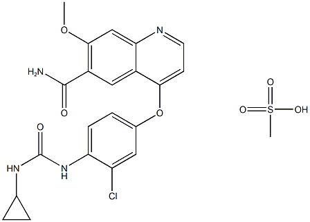 857890-39-2    樂法替尼甲磺酸鹽    lenvatinib Mesylate