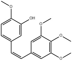 117048-59-6    (Z)-3,4,5,4',-四甲氧基-3'-羥基二苯乙烯      COMBRETASTATIN A-4