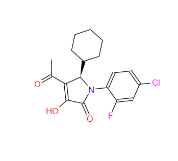 CAS：512177-83-2，(5R)-4-乙?；?1-(4-氯-2-氟苯基)-5-環(huán)己基-1,5-二氫-3-羥基-2H-吡咯-2-酮