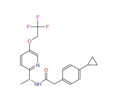 CAS：953778-63-7，2(4-環(huán)丙基苯基)-N[(1R)- 1 -[5 -(2,2,2-三氟乙氧基)吡啶-2-基]乙基]乙酰胺