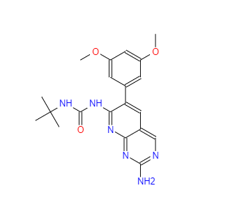 CAS：192705-79-6，1-(2-氨基-6-(3,5-二甲氧基苯基)吡啶并[2,3-d]嘧啶-7-基)-3-(叔丁基)脲