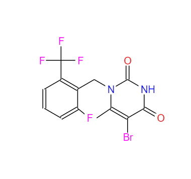 CAS：830346-48-0，5-溴-1-[2-氟-6-(三氟甲基)芐基]-6-甲基嘧啶-2,4(1H,3H)-二酮