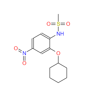CAS：123653-11-2，N-(2-(環(huán)己基氧基)-4-硝基苯基)甲磺酰胺 