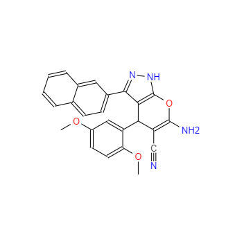 CAS：361185-42-4，6-氨基-4-(2,5-二甲氧基苯基)-3-(萘-2-基)-1,4-二氫吡喃并[2,3-c]吡唑-5-甲腈