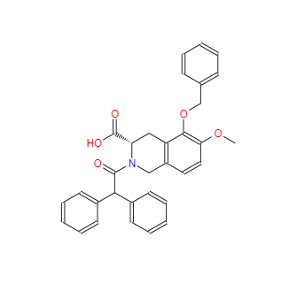 CAS：1316755-16-4，(S)-5-(芐氧基)-2-(2,2-二苯乙酰基)-6-甲氧基-1,2,3,4-四氫異喹啉-3-羧酸
