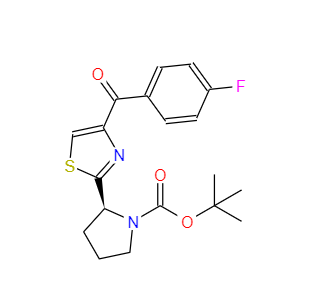 CAS：1005342-78-8，(S)-2-(4-(4-氟苯甲?；?噻唑-2-基)吡咯烷-1-羧酸叔丁酯